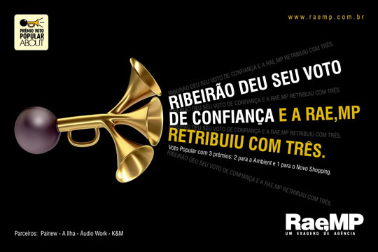 Anúncio Prêmio Voto Popular - Rae,MP