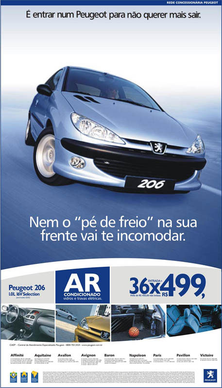 Anúncio Peugeot