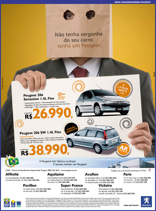 Anúncio Peugeot