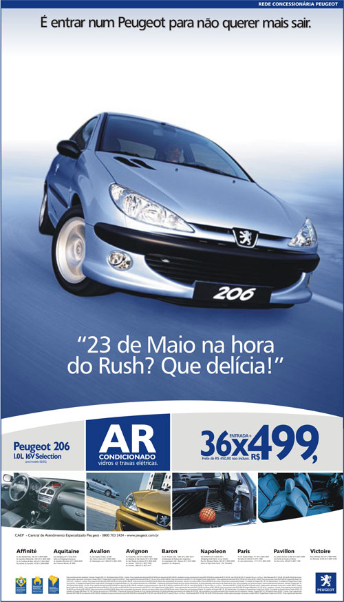Anúncio Peugeot