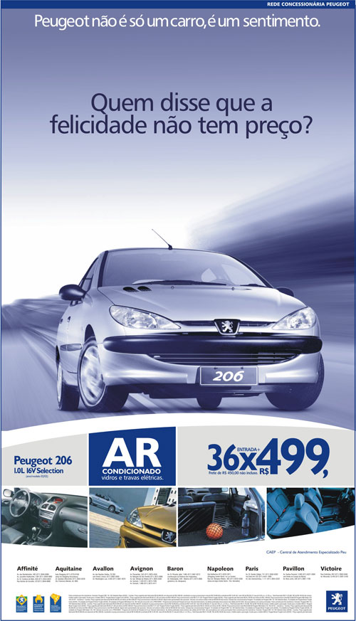 Anúncio Peugeot