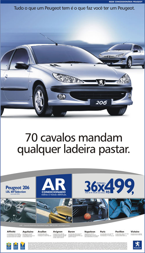 Anúncio Peugeot