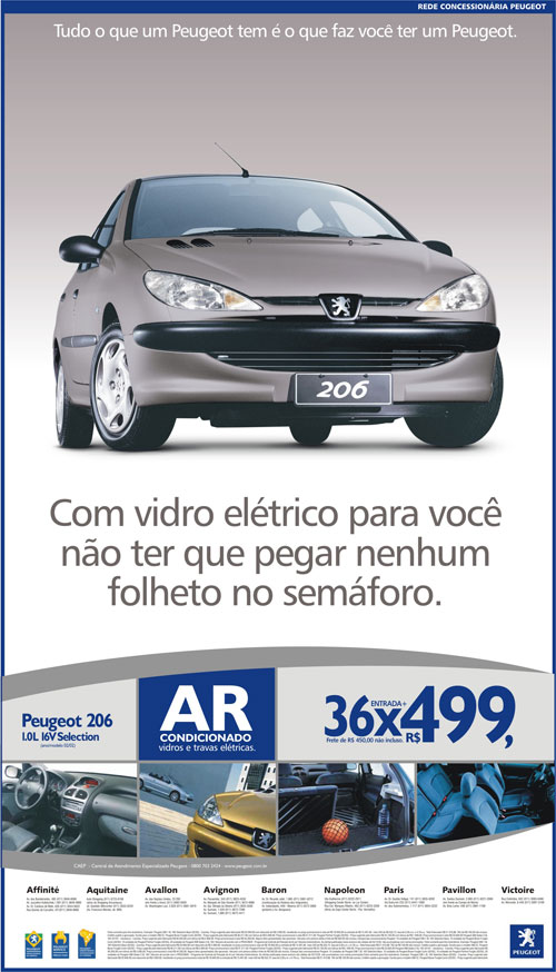 Anúncio Peugeot