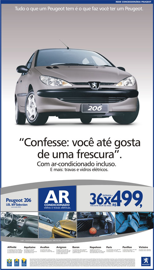 Anúncio Peugeot